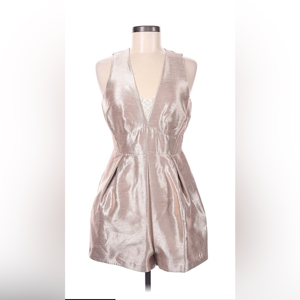 Lauren Conrad Runway Rose Gold Romper NWT